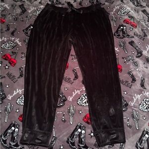 velour pajama bottoms